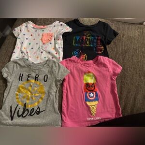 FOUR Marvel 2T girls tee shirts